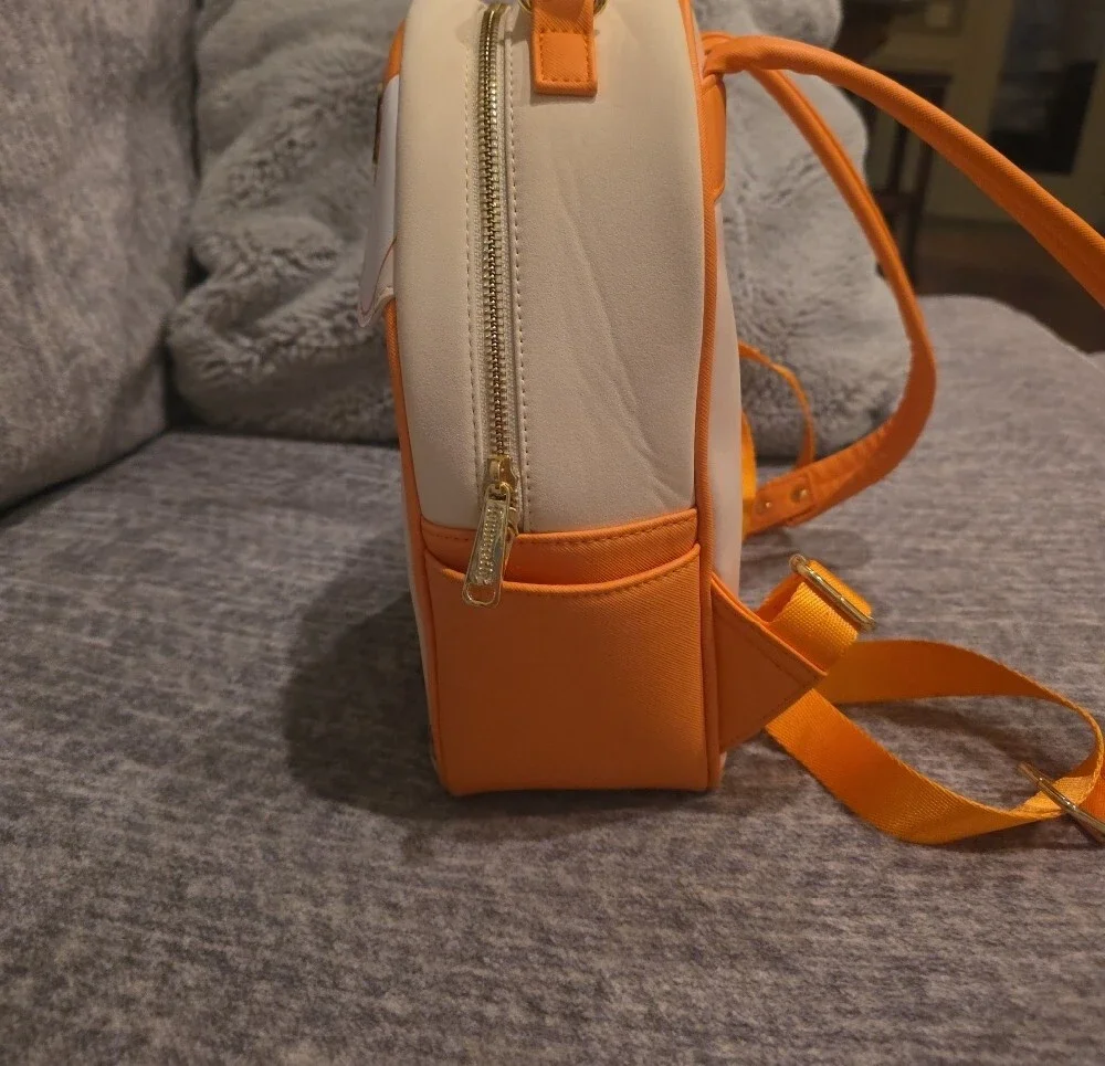 Loungefly Halloween Candy Orange & Yellow Stitch Candy Basket Backpack